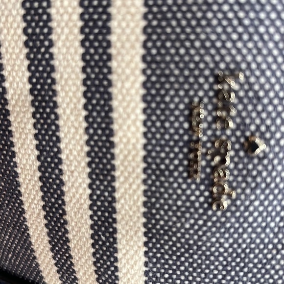 Kate Spade Handbag. Blue and off white stripe, excellent condition! - Picture 2 of 14